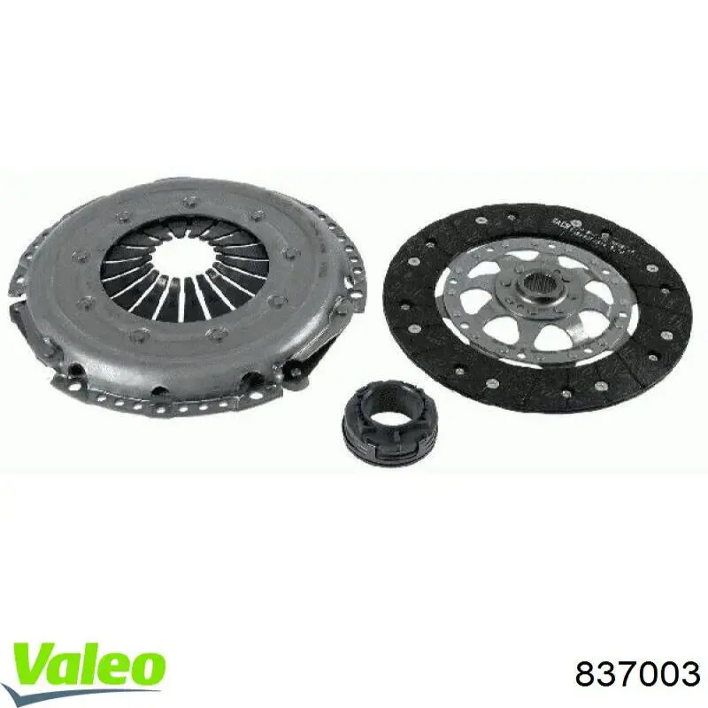 837003 VALEO Kit de embraiagem (3 peças)