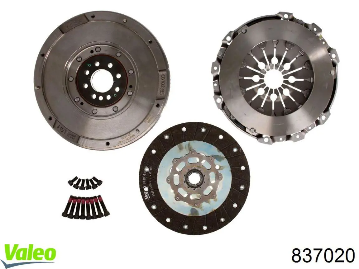 Kit de embraiagem (3 peças) VALEO 837020 preço, a partir de 736,63 USD