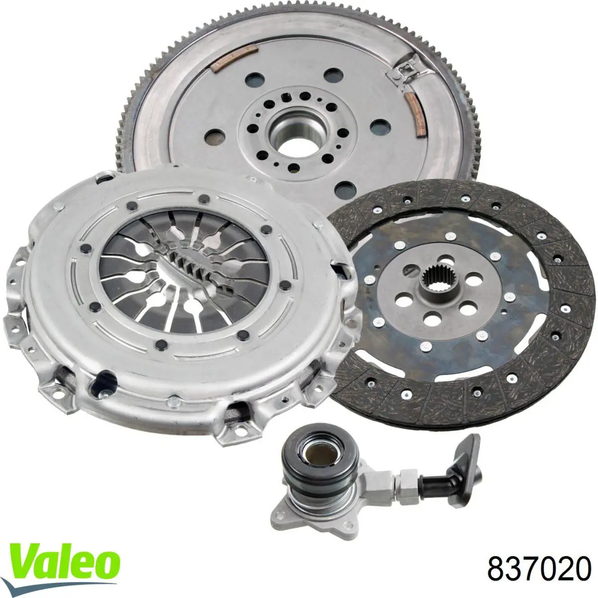 837020 VALEO Kit de embraiagem (3 peças)