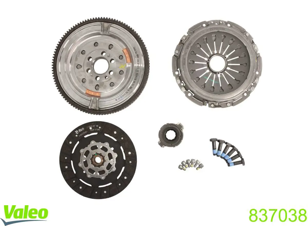 837038 VALEO Kit de embraiagem (3 peças)