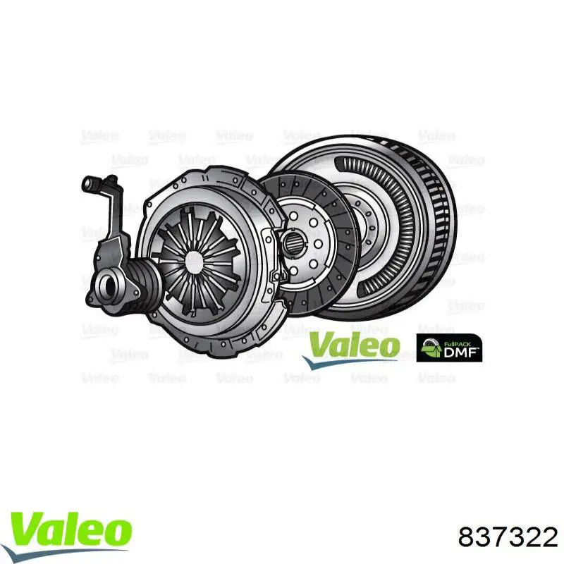 Kit de embraiagem (3 peças) VALEO 837322