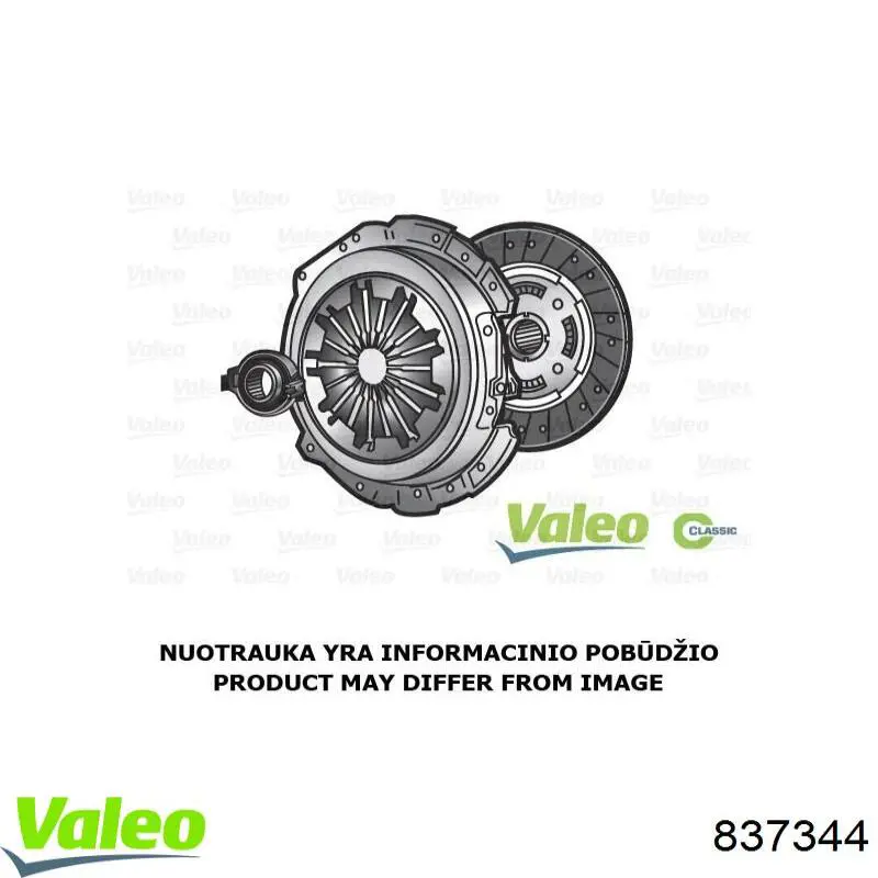 Kit de embraiagem (3 peças) VALEO 837344 preço, a partir de 752,08 USD