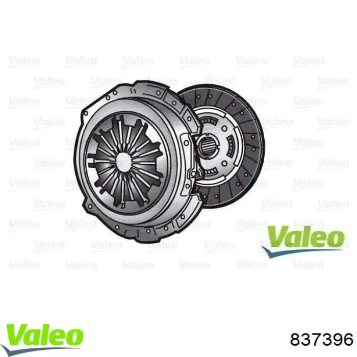 837396 VALEO Kit de embraiagem (3 peças)