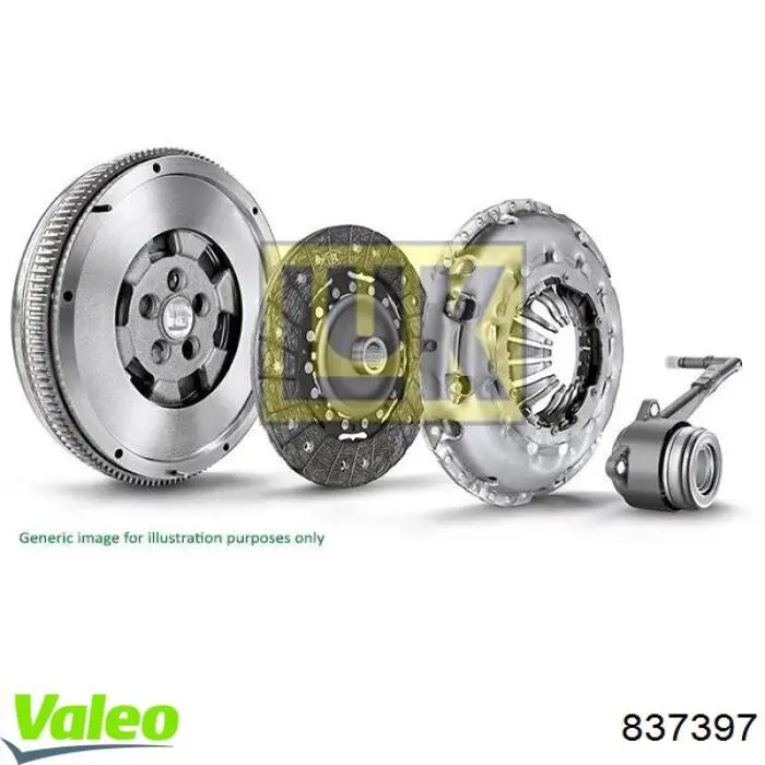 Compre 837397 VALEO Kit de embraiagem (3 peças)