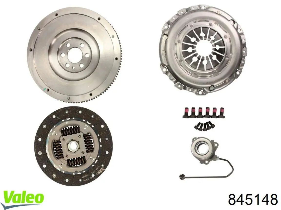 845148 VALEO Kit de embraiagem (3 peças)