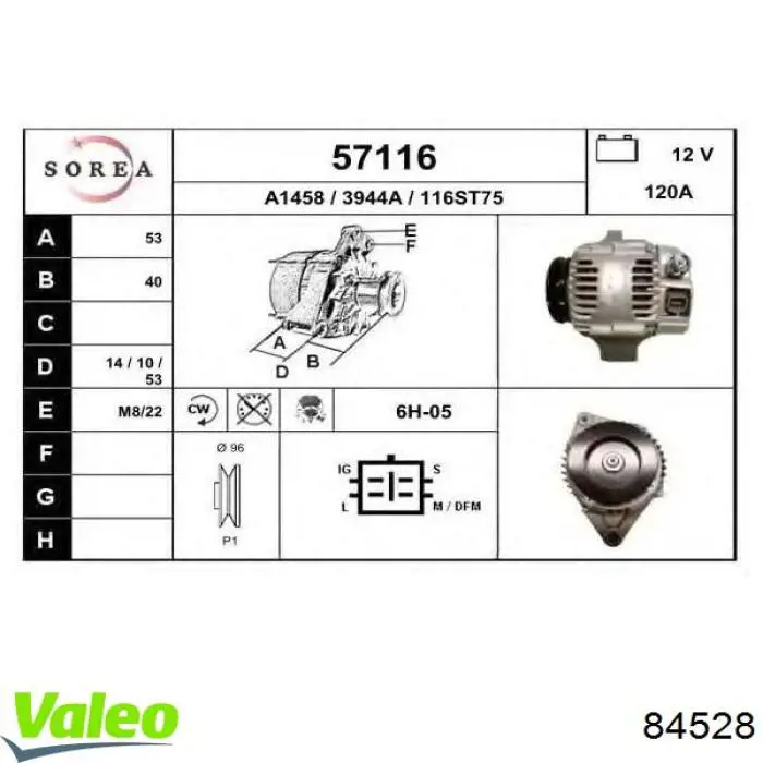 Luz esquerda 84528 VALEO