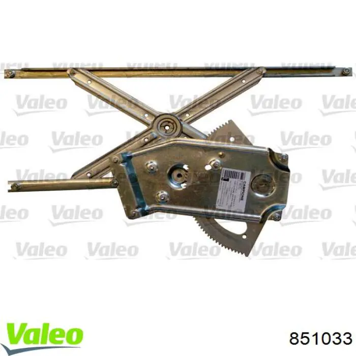 Compre 851033 VALEO Mecanismo de acionamento de vidro da porta dianteira direita