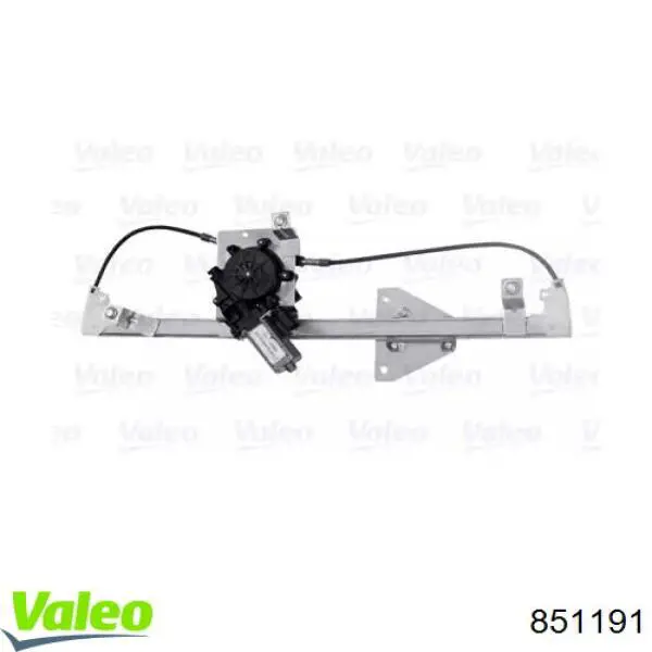 851191 VALEO Mecanismo de acionamento de vidro da porta dianteira direita