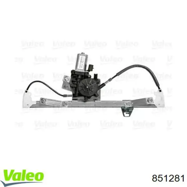 Compre 851281 VALEO Mecanismo de acionamento de vidro da porta dianteira direita