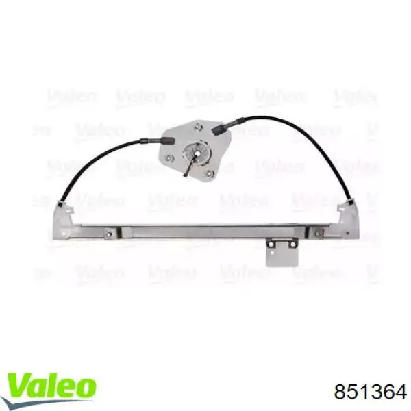 851364 VALEO Mecanismo de acionamento de vidro da porta traseira esquerda