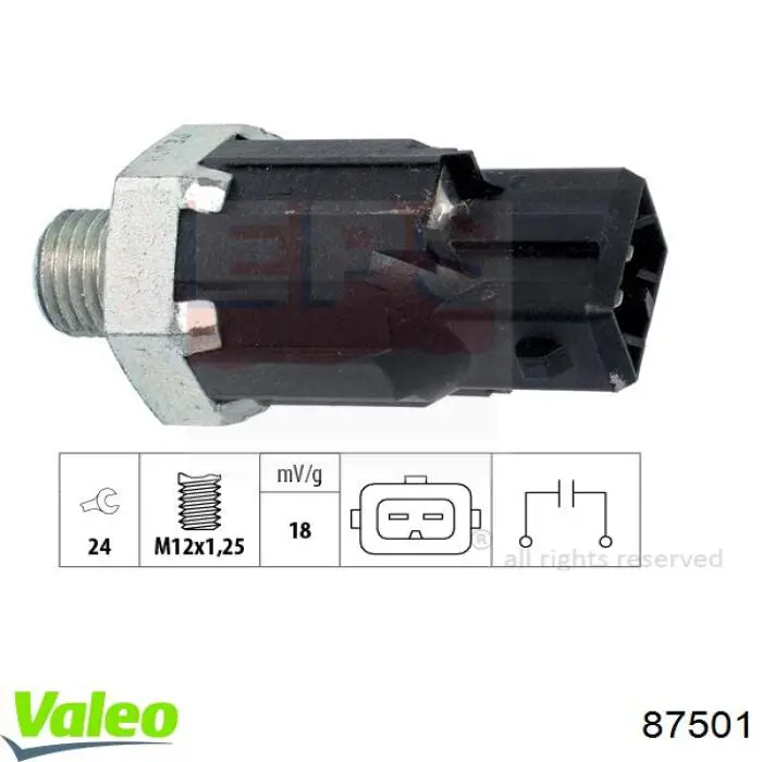 Luz direita 87501 VALEO