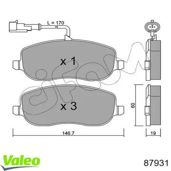 87931 VALEO Lanterna traseira direita