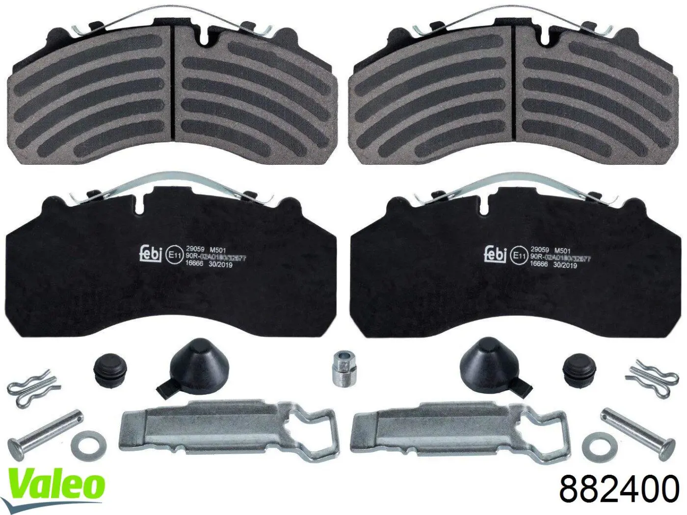 Sapatas do freio dianteiras de disco VALEO 882400 preço, a partir de 103,29 USD