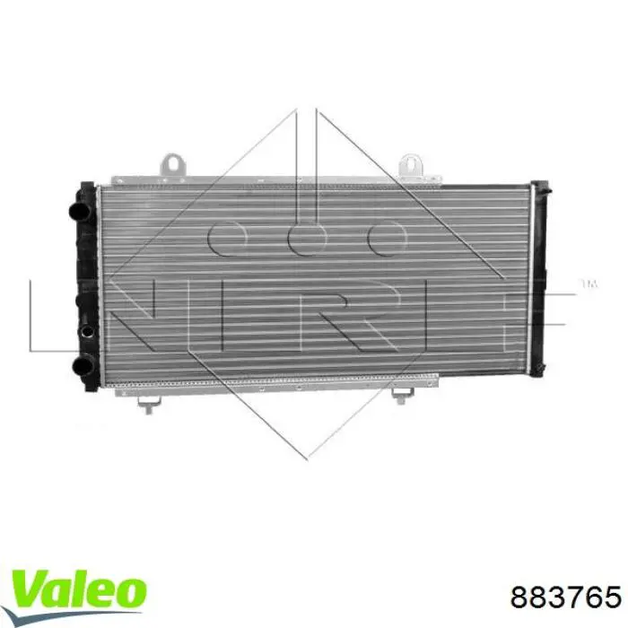 Radiador de esfriamento de motor 883765 VALEO