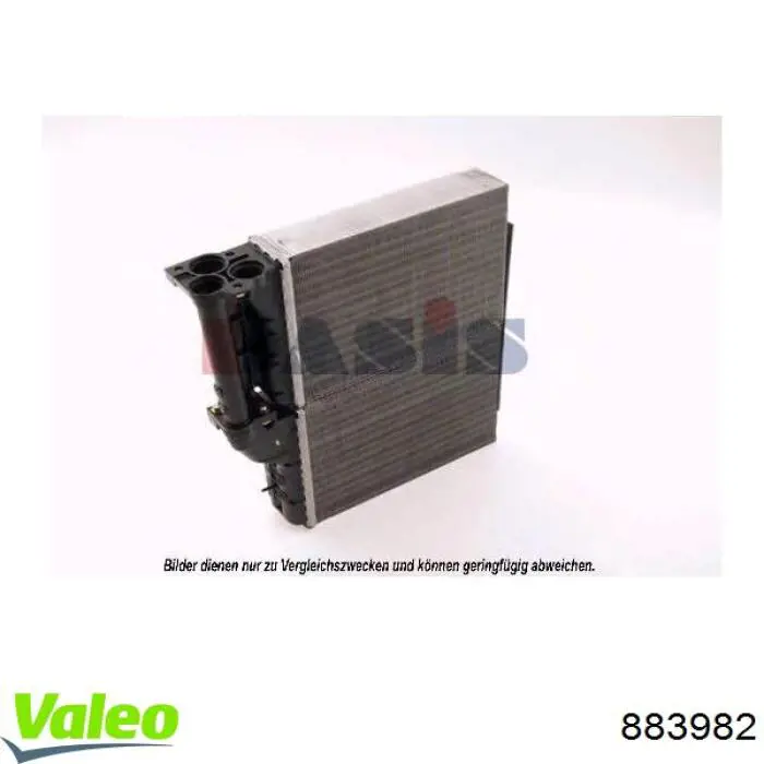 Radiador de forno (de aquecedor) 883982 VALEO