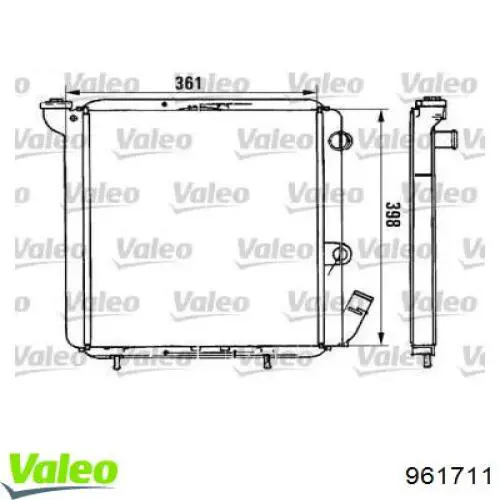 Radiador de esfriamento de motor VALEO 961711 preço, a partir de 67,44 USD