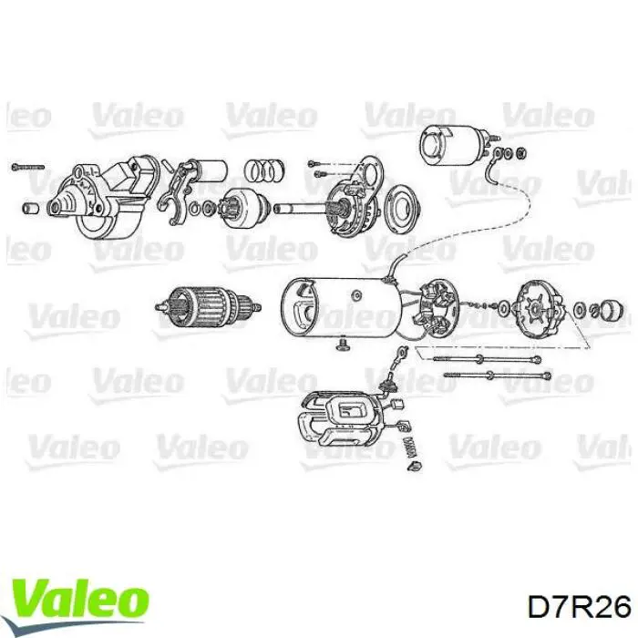 D7R26 VALEO Motor de arranco
