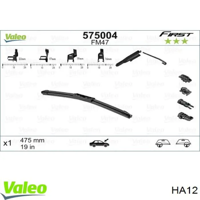Disco de embraiagem HA12 VALEO