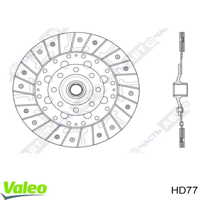 HD77 VALEO Disco de embraiagem