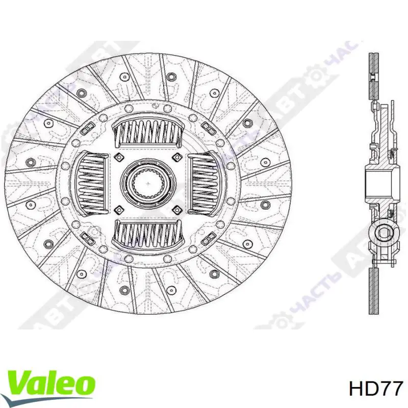Disco de embraiagem VALEO HD77 preço, a partir de 109,76 USD