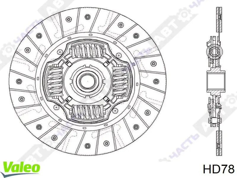HD78 VALEO Disco de embraiagem