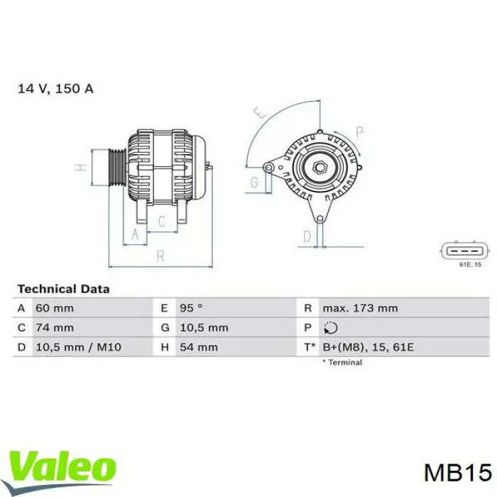 MB15 VALEO Disco de embraiagem