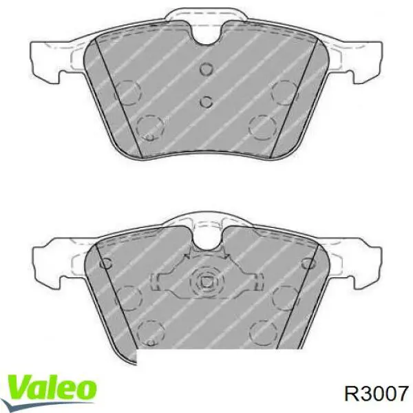 R3007 VALEO Disco do freio dianteiro