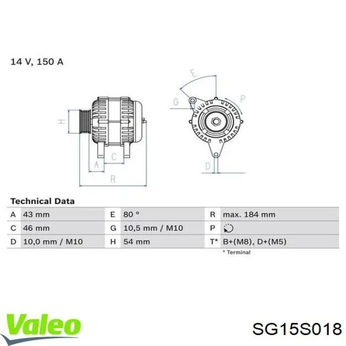  VALEO SG15S018