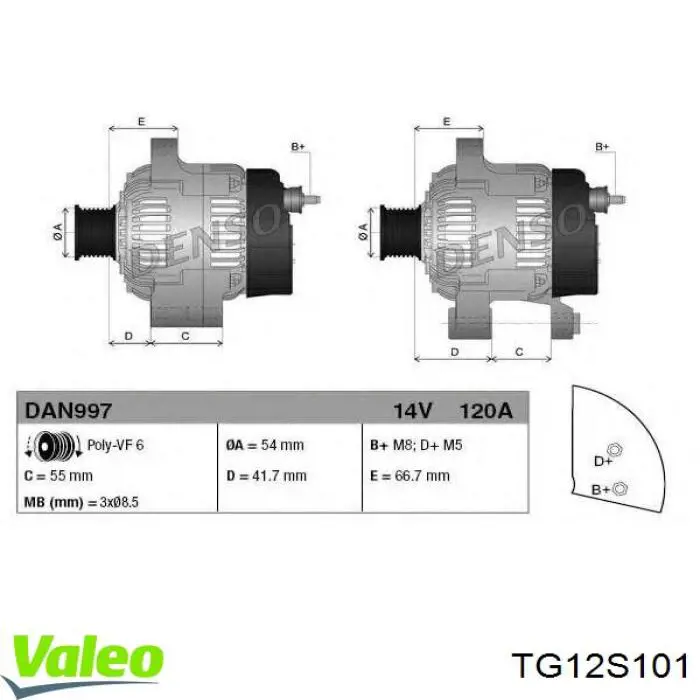 Compre 51854103 Peugeot/Citroen Gerador