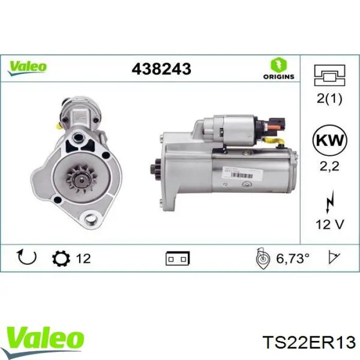 TS22ER13 VALEO Motor de arranco