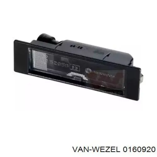 Compre 0160920 VAN Wezel Lanterna da luz de fundo de matrícula traseira