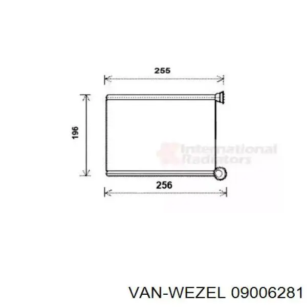 Radiador de forno (de aquecedor) VAN Wezel 09006281 preço, a partir de 72,20 USD