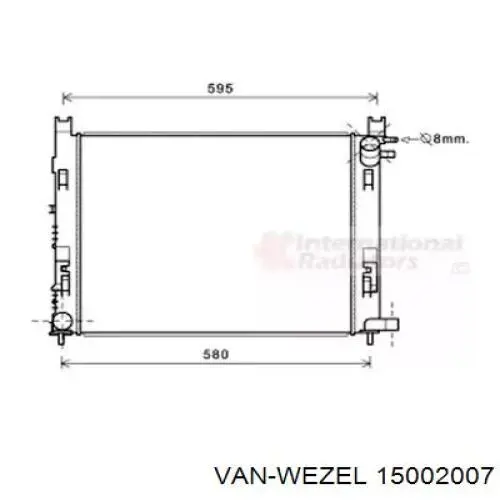 Radiador de esfriamento de motor VAN Wezel 15002007 preço, a partir de 113,84 USD