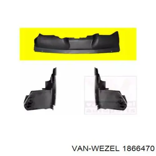 Conduto de ar/defletor do radiador, superior Ford 7M518310AB preço, a partir de 16,42 USD