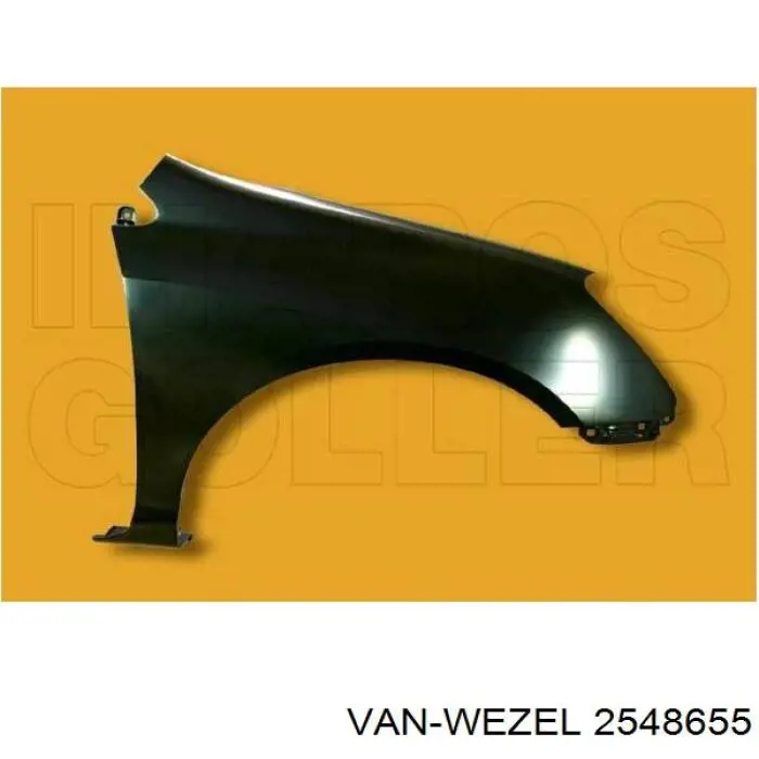 Pára-lama dianteiro esquerdo VAN Wezel 2548655 preço, a partir de 104,58 USD