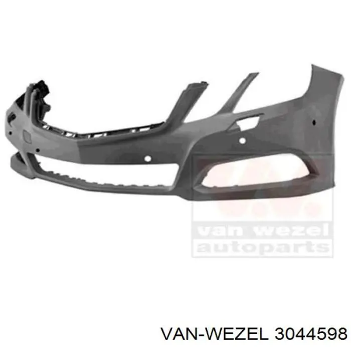 3044598 VAN Wezel Moldura da porta dianteira direita