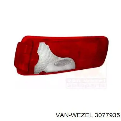 Vidro da luz traseira esquerda VAN Wezel 3077935 preço, a partir de 24,83 USD
