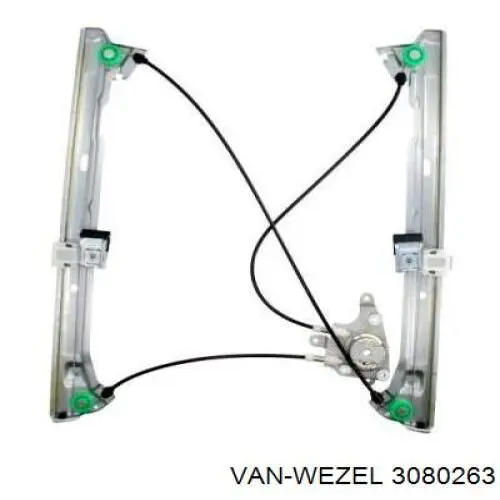 Compre 3080263 VAN Wezel Mecanismo de acionamento de vidro da porta dianteira esquerda