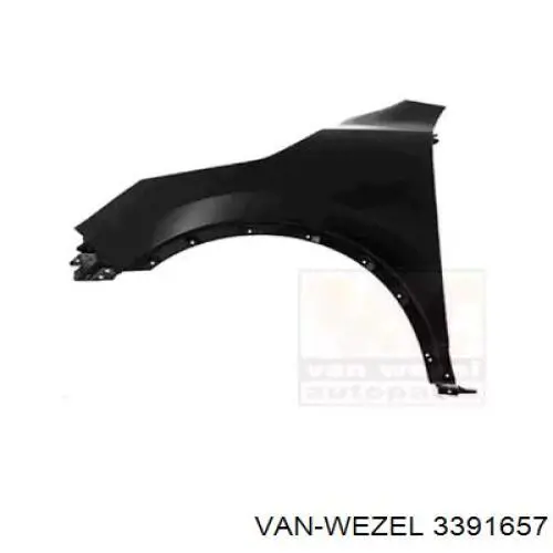 3391657 VAN Wezel Pára-lama dianteiro esquerdo