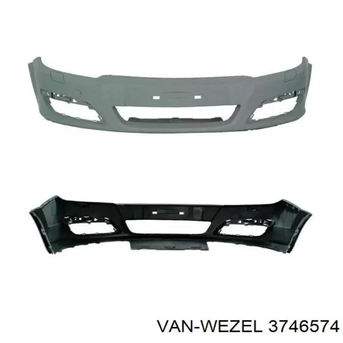 Compre 3746574 VAN Wezel Pára-choque dianteiro