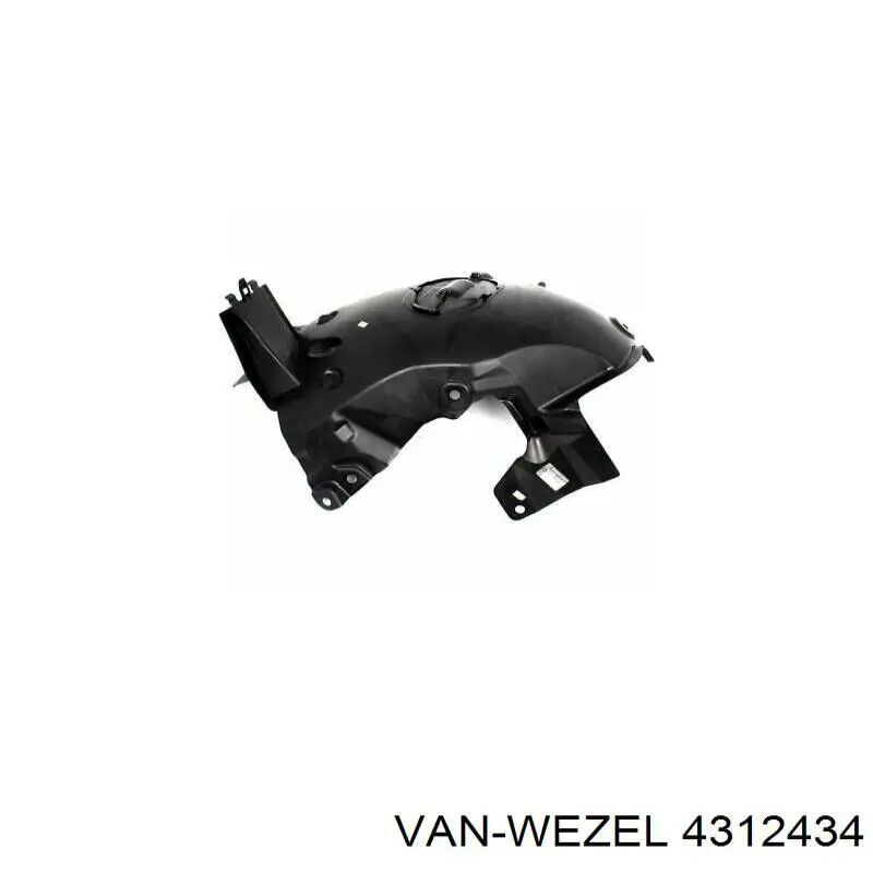 Compre 4312434 VAN Wezel Guarda-barras direito dianteiro do pára-lama dianteiro