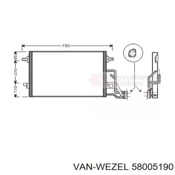 Compre 3B7260403A VAG Radiador de aparelho de ar condicionado