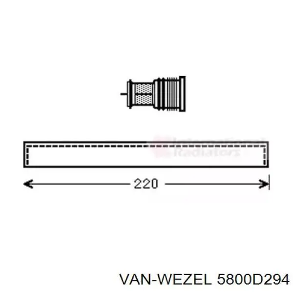 Tanque de recepção do secador de aparelho de ar condicionado VAN Wezel 5800D294 preço, a partir de 32,44 USD