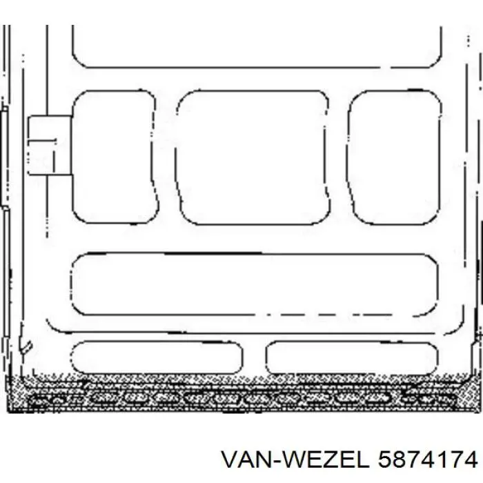 Parte de reparação da porta lateral (deslizante) FPS FP9558153 preço, a partir de 49,34 USD