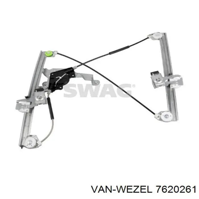 Compre 7620261 VAN Wezel Mecanismo de acionamento de vidro da porta dianteira esquerda