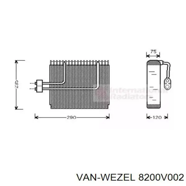 Vaporizador de aparelho de ar condicionado Hyundai Accent I 