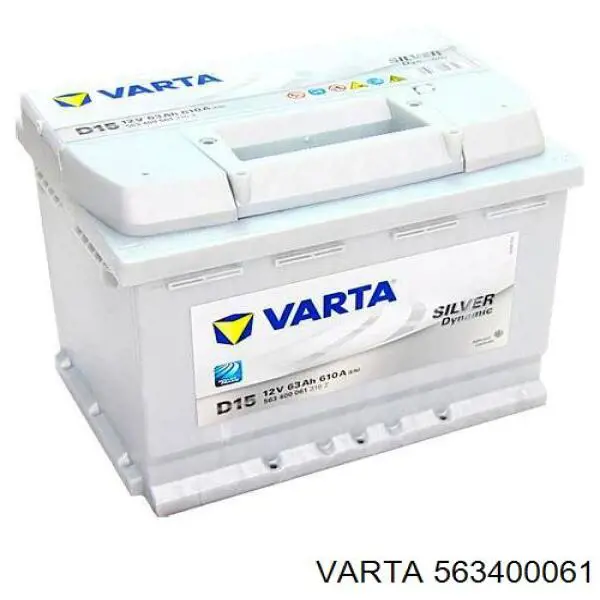 Bateria recarregável (PILHA) 563400061 Varta