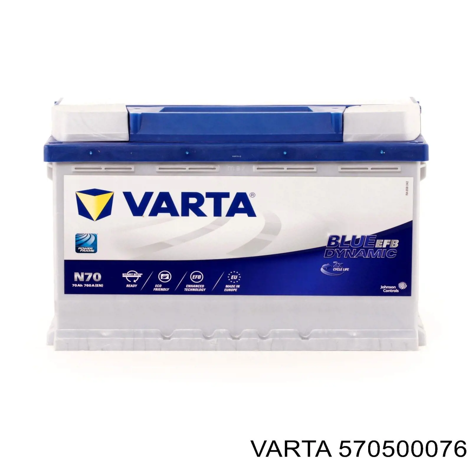 570500076 Varta Bateria recarregável (PILHA)