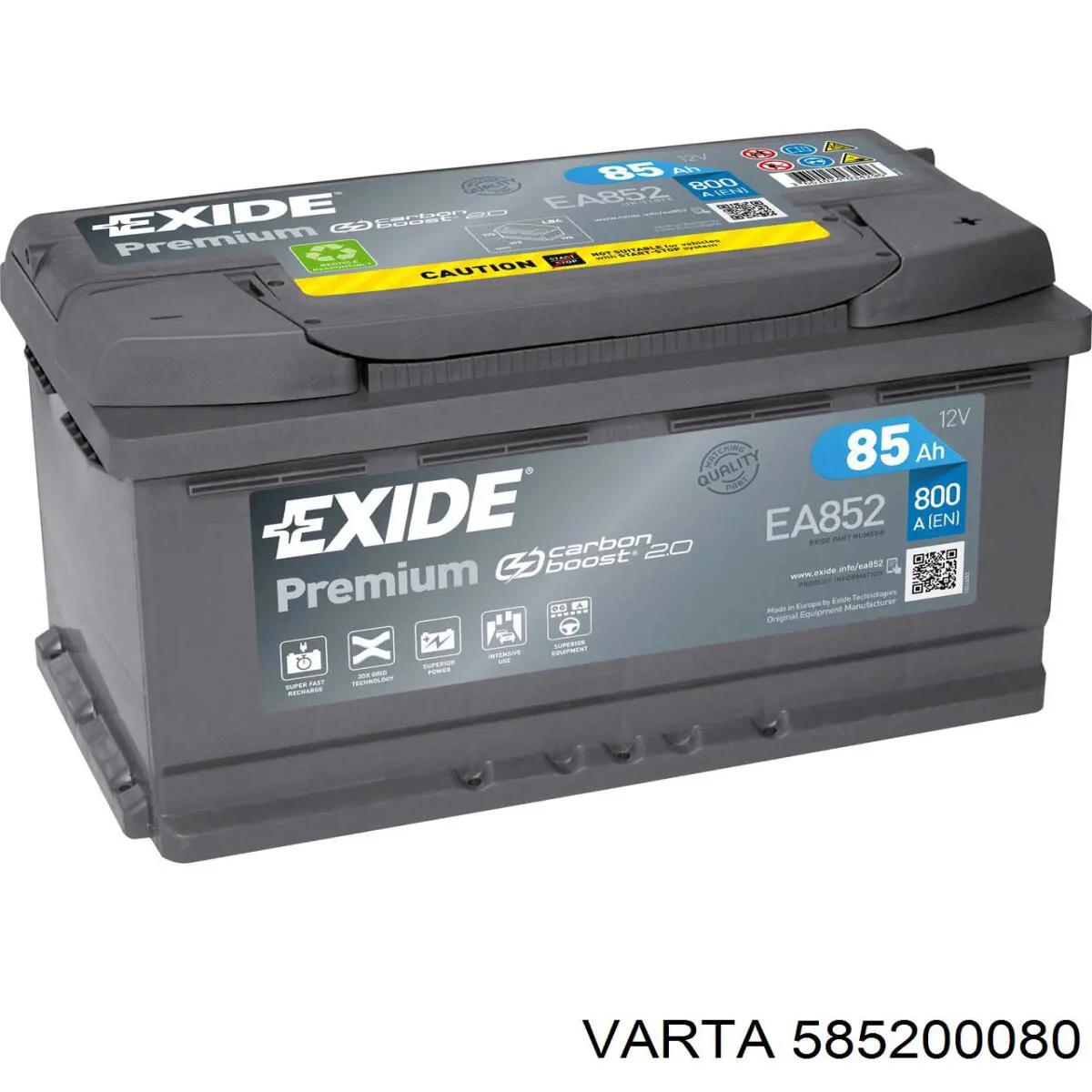 585200080 Varta Bateria recarregável (PILHA)