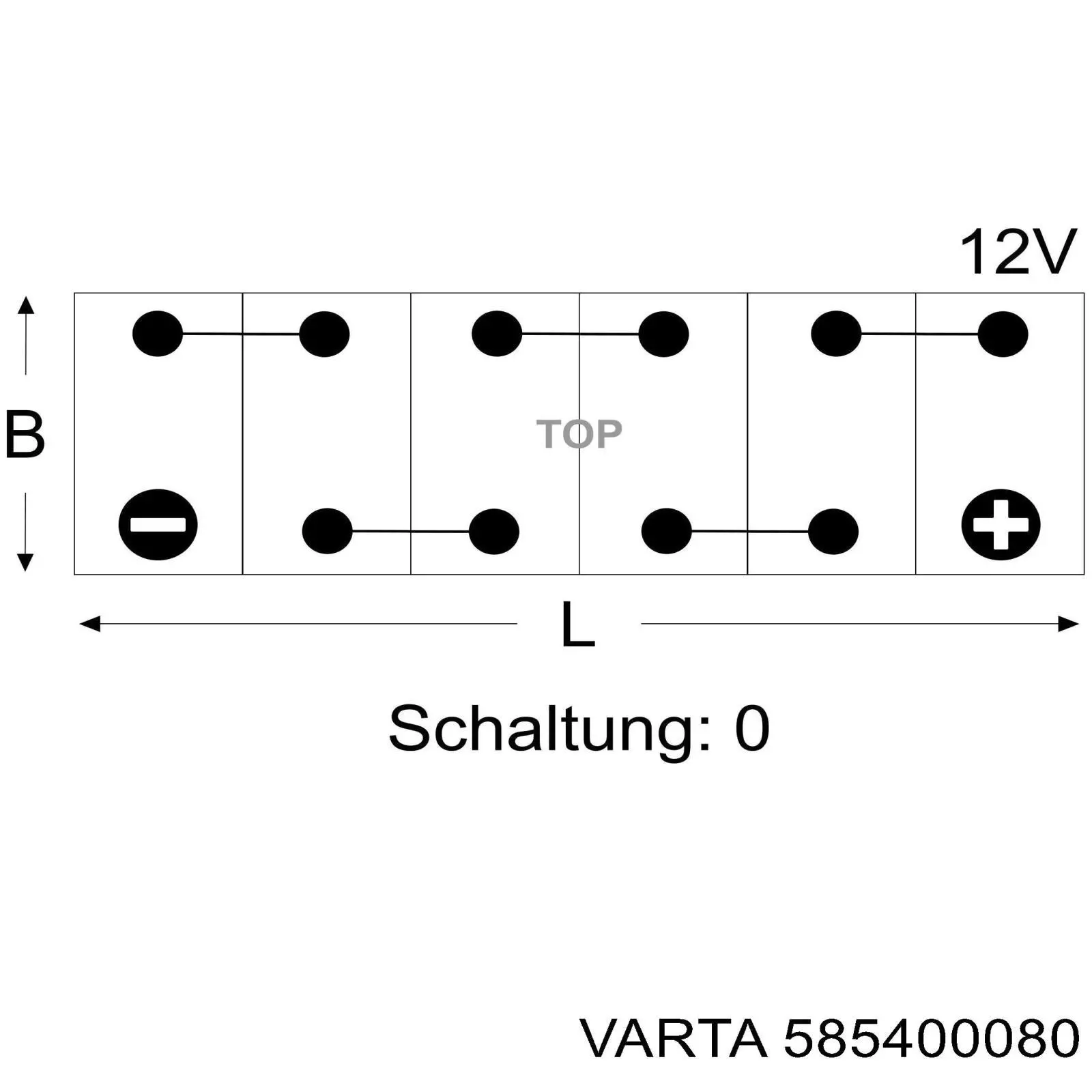 585400080 Varta Bateria recarregável (PILHA)